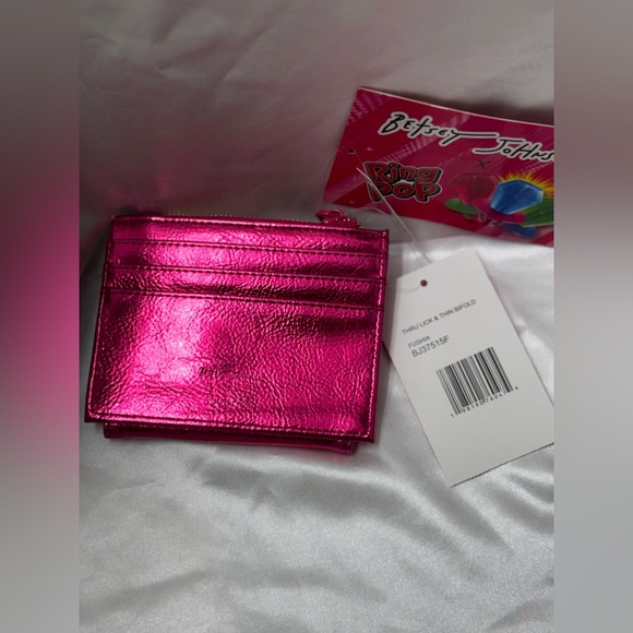 NWT Betsey Johnson x Ring Pop Limited Edition Fuschia Candy wallet - Picture 6 of 7